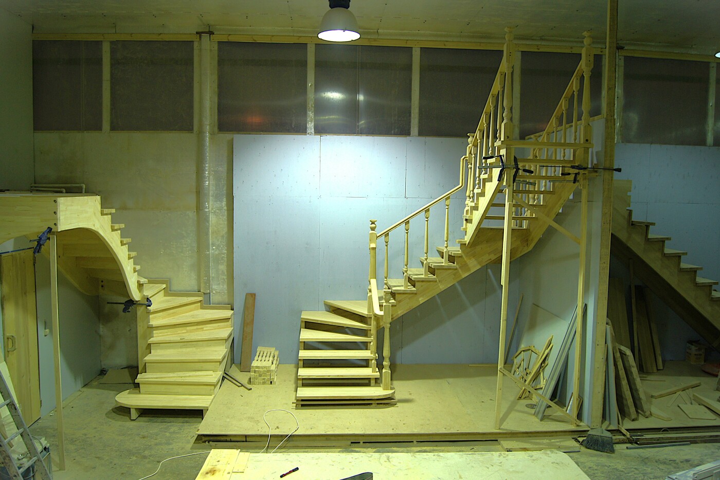 Предварительная сборка лестниц