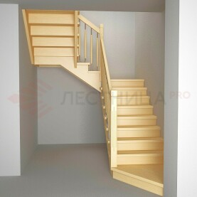 ДЕРЕВЯННАЯ ЛЕСТНИЦА БЕЗ ОПОРНЫХ СТОЛБОВ КРЕПЕЖ ПО СТЕНЕ