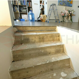 ПРИ ЗАЛИВКЕ МОНОЛИТНОГО КАРКАСА ЛЕСТНИЦЫ НЕ УЧИТЫВАЛИСЬ НУЛЕВЫЕ ОТМЕТКИ ПОЛА