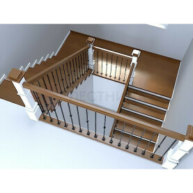 лестничное ограждение второго этажа