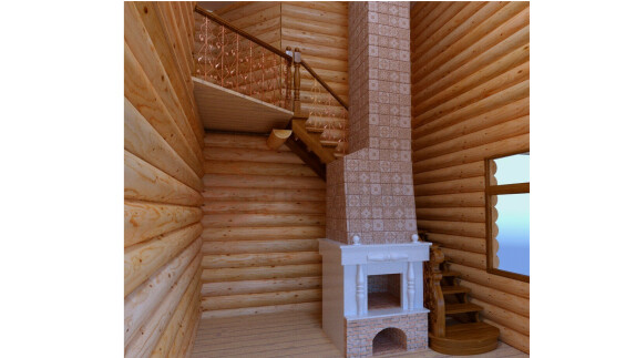 Лестница из лиственницы